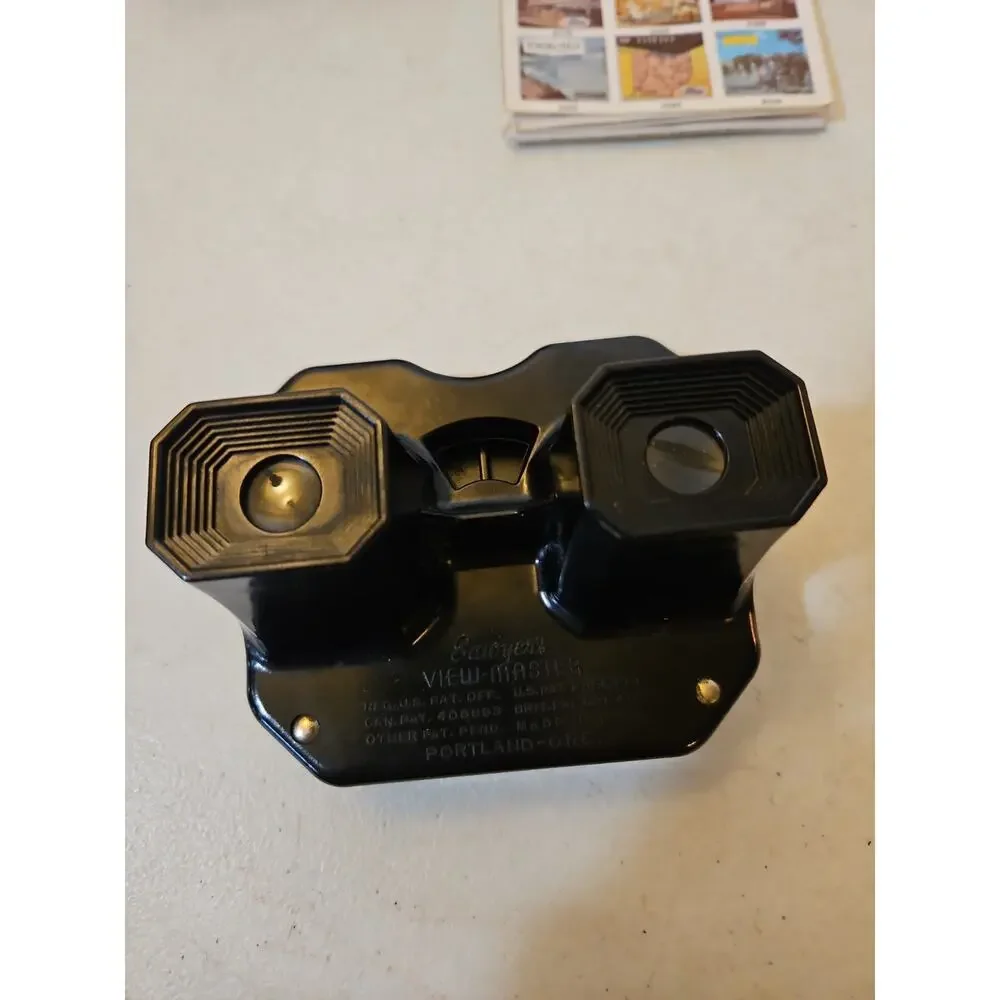 Vintage Sawyer's View-Master Model C Stereoscope Viewer - Box & 2 Reels